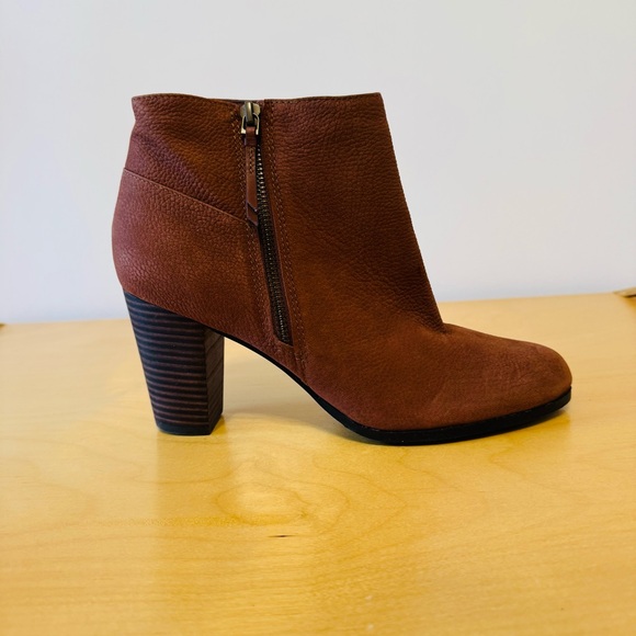 Cole Haan Davenport Ankle Brown Pebble Leather Booties Boots Size 9.5 B - Picture 5 of 12